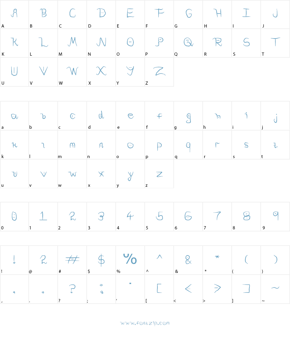 Deadly Font Character